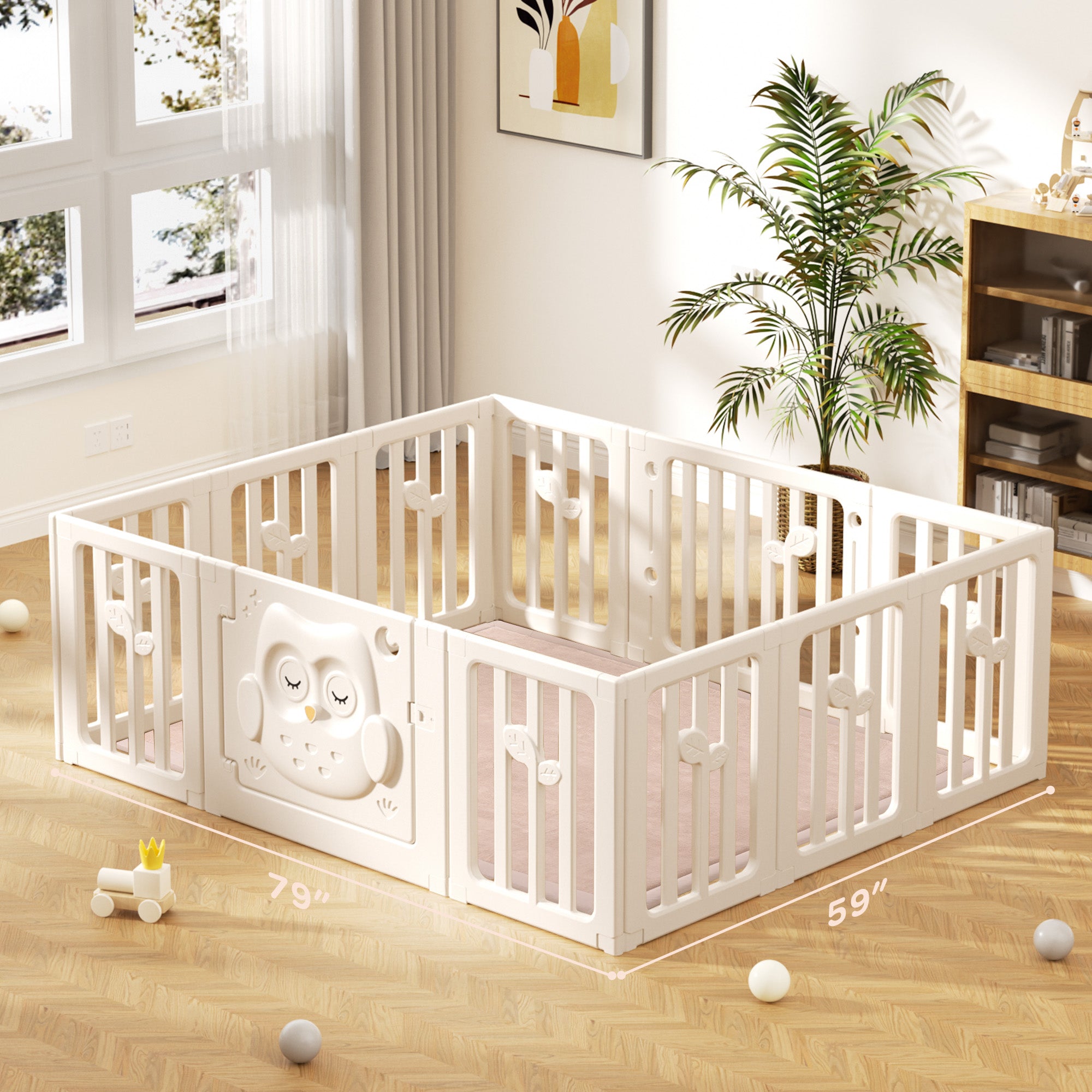 Memory Foam Baby Play Mat 1.3" Thick – Non-Slip, Splash Resistant