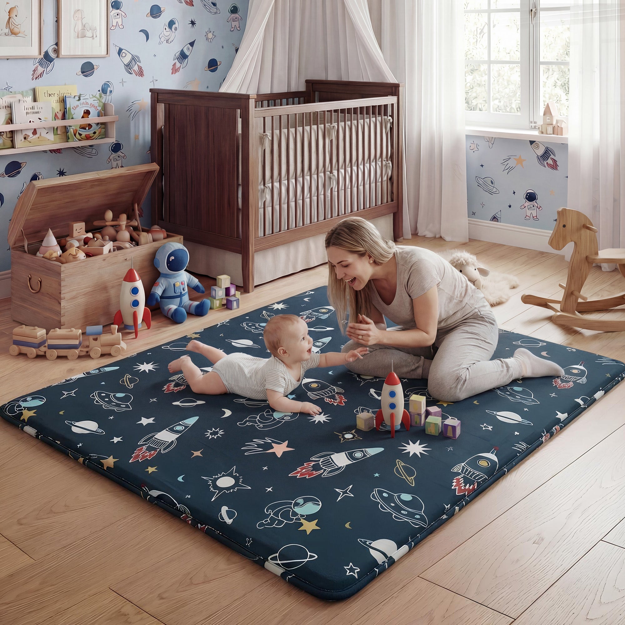 Adventure Dreams Play mat – Ultra Thick 1.5" Elasti-Foam for Play & Safety