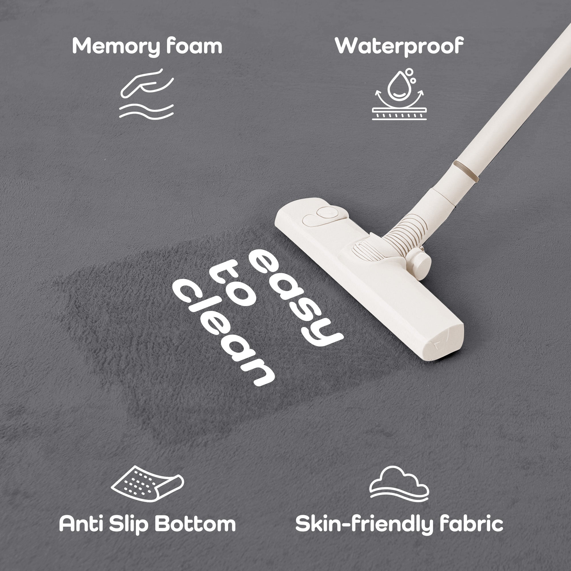 Memory Foam Baby Play Mat 1.3" Thick – Non-Slip, Splash Resistant