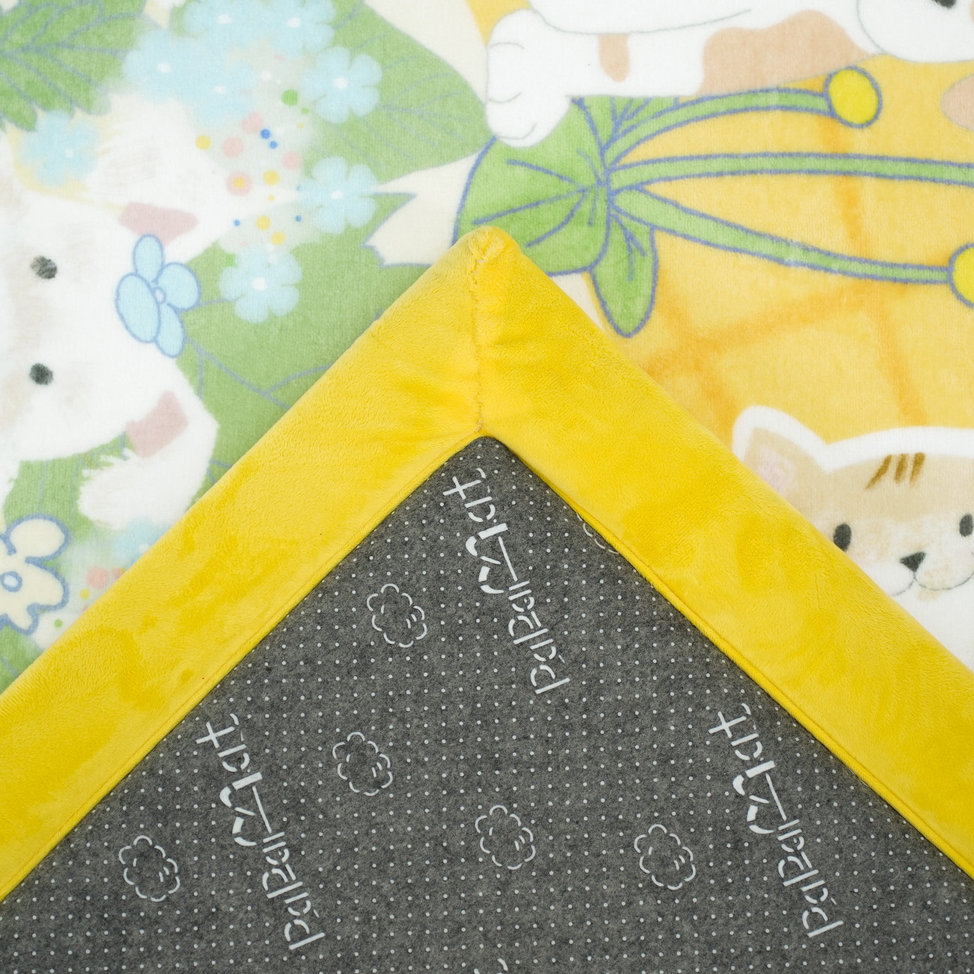 Whimsical Flannel Baby Play Mat 1.5" Thick – Non-Slip, Splash Resistant