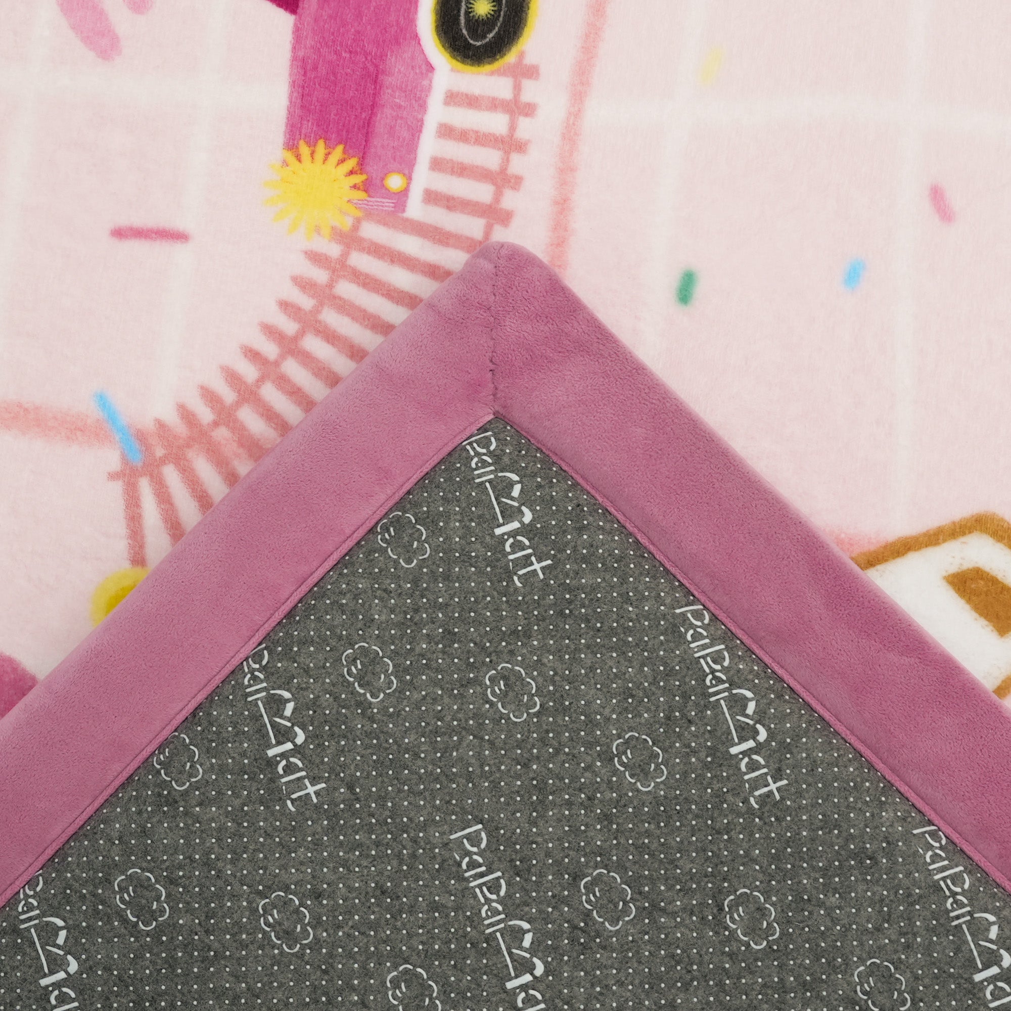 Whimsical Flannel Baby Play Mat 1.5" Thick – Non-Slip, Splash Resistant