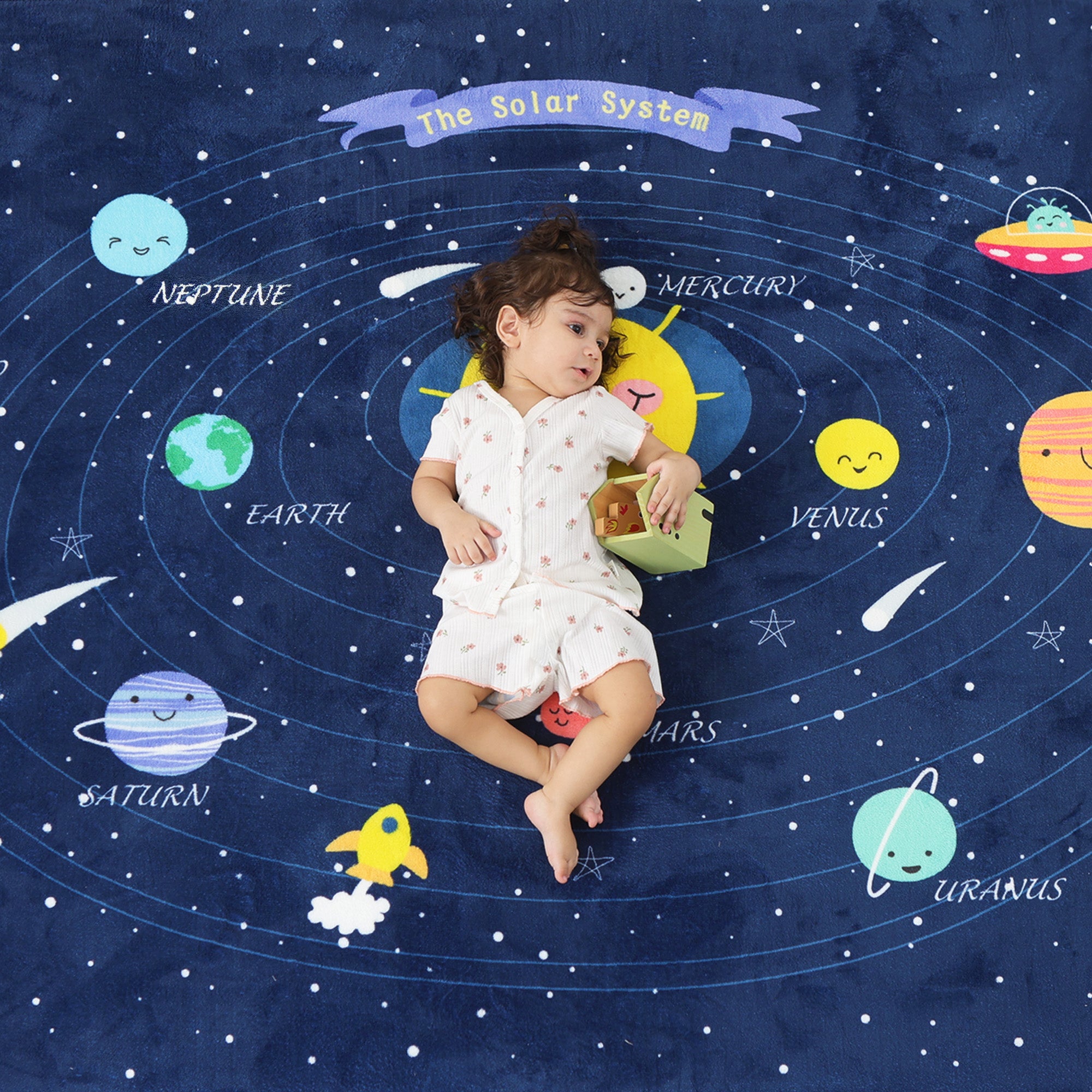 Activity Baby Play Mat 1.3" Thick – Non-Slip, Splash Resistant