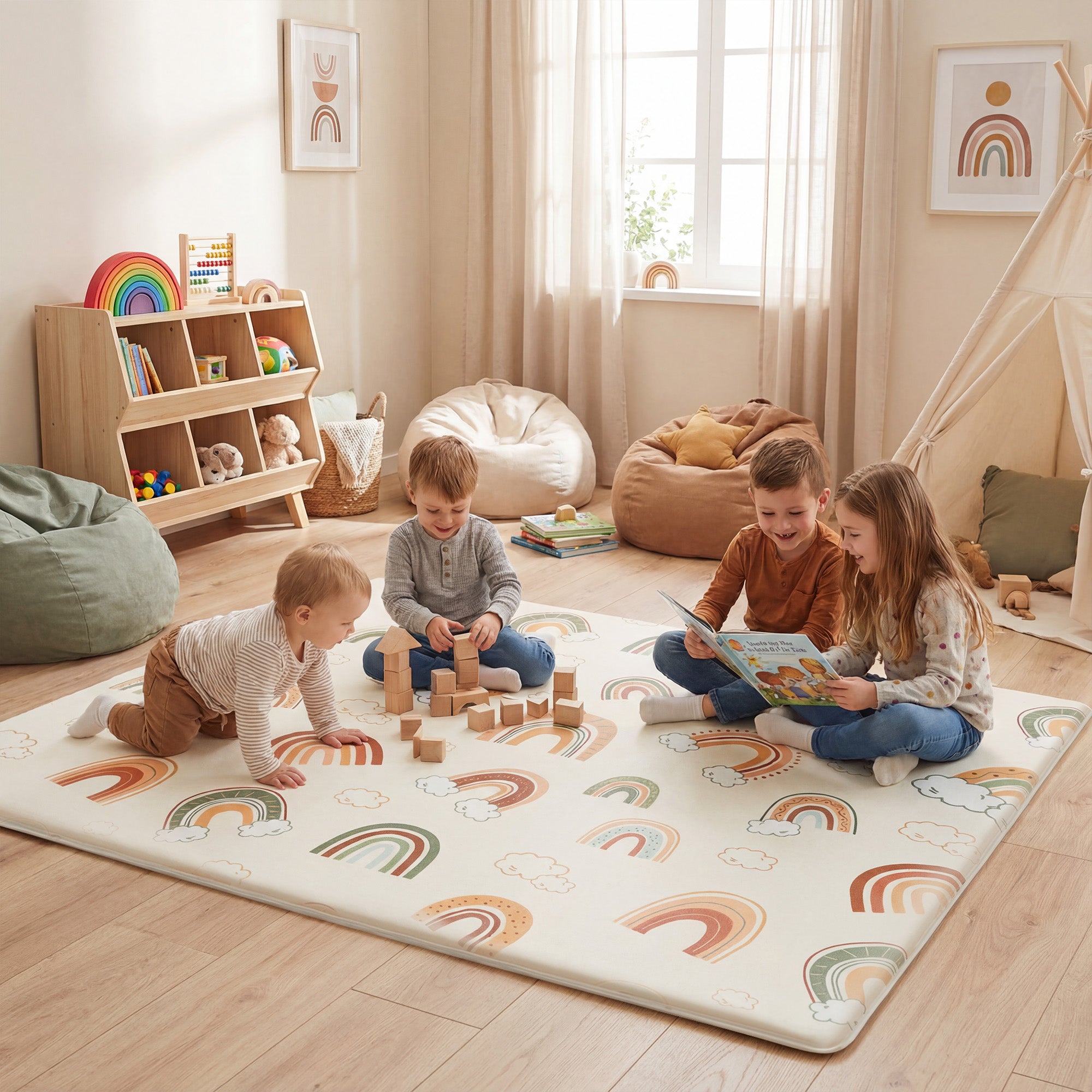 Adventure Dreams Play mat – Ultra Thick 1.5" Elasti-Foam for Play & Safety