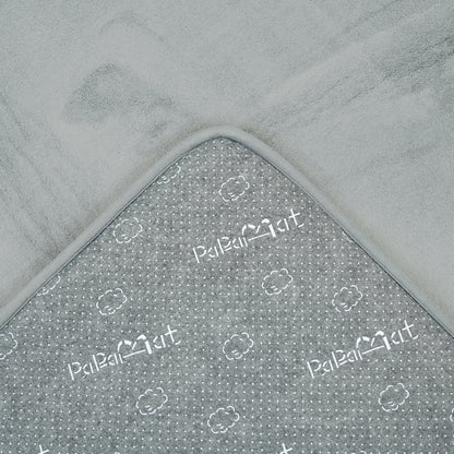 Plush Flannel Narrow-edge Baby Play Mat 1.5" Thick – Non-Slip, Splash Resistant
