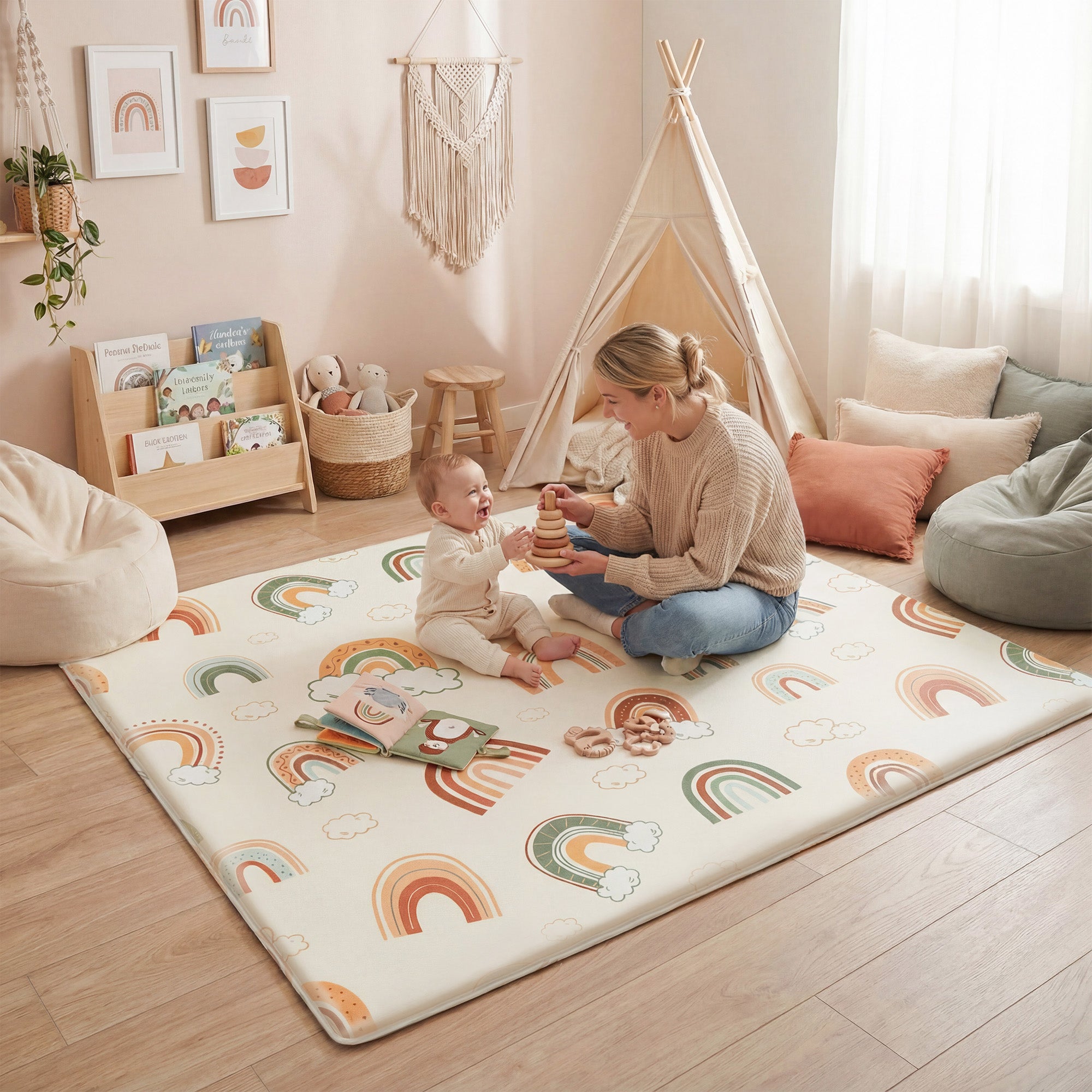 Adventure Dreams Play mat – Ultra Thick 1.5" Elasti-Foam for Play & Safety