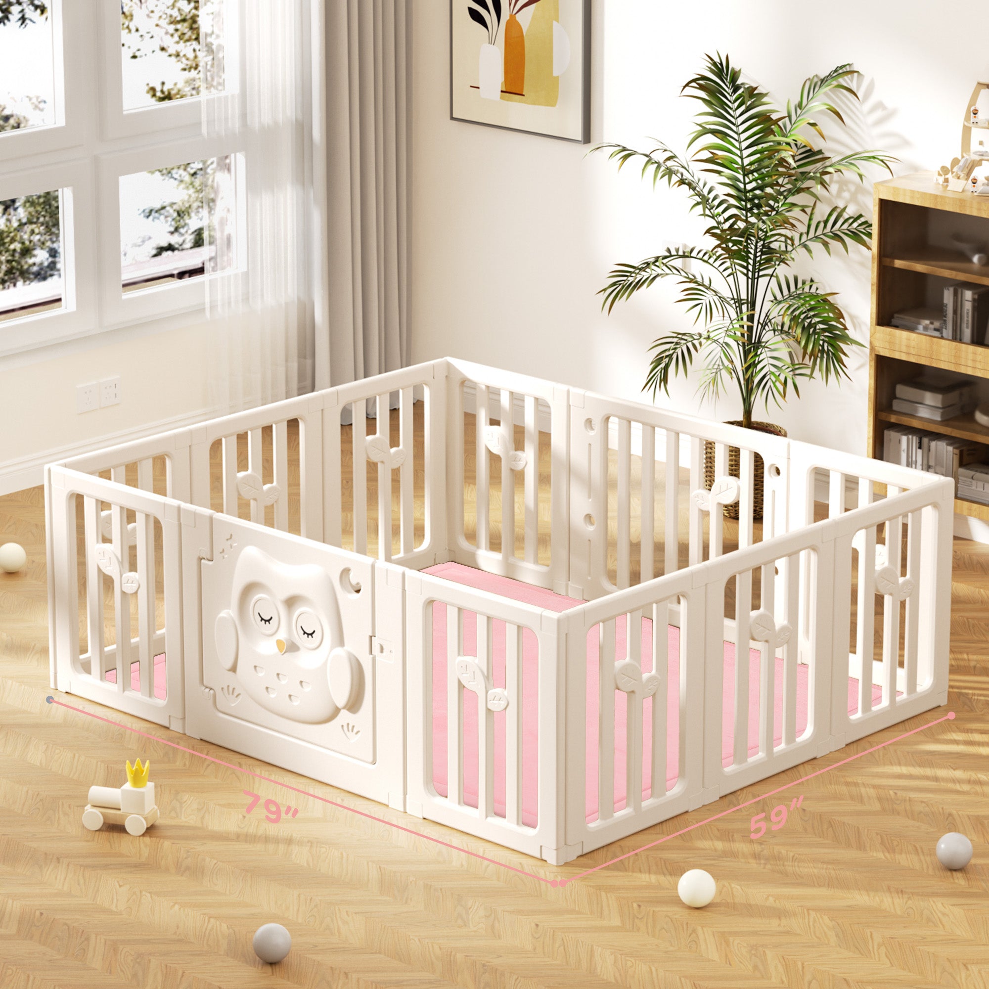 Memory Foam Baby Play Mat 1.3" Thick – Non-Slip, Splash Resistant