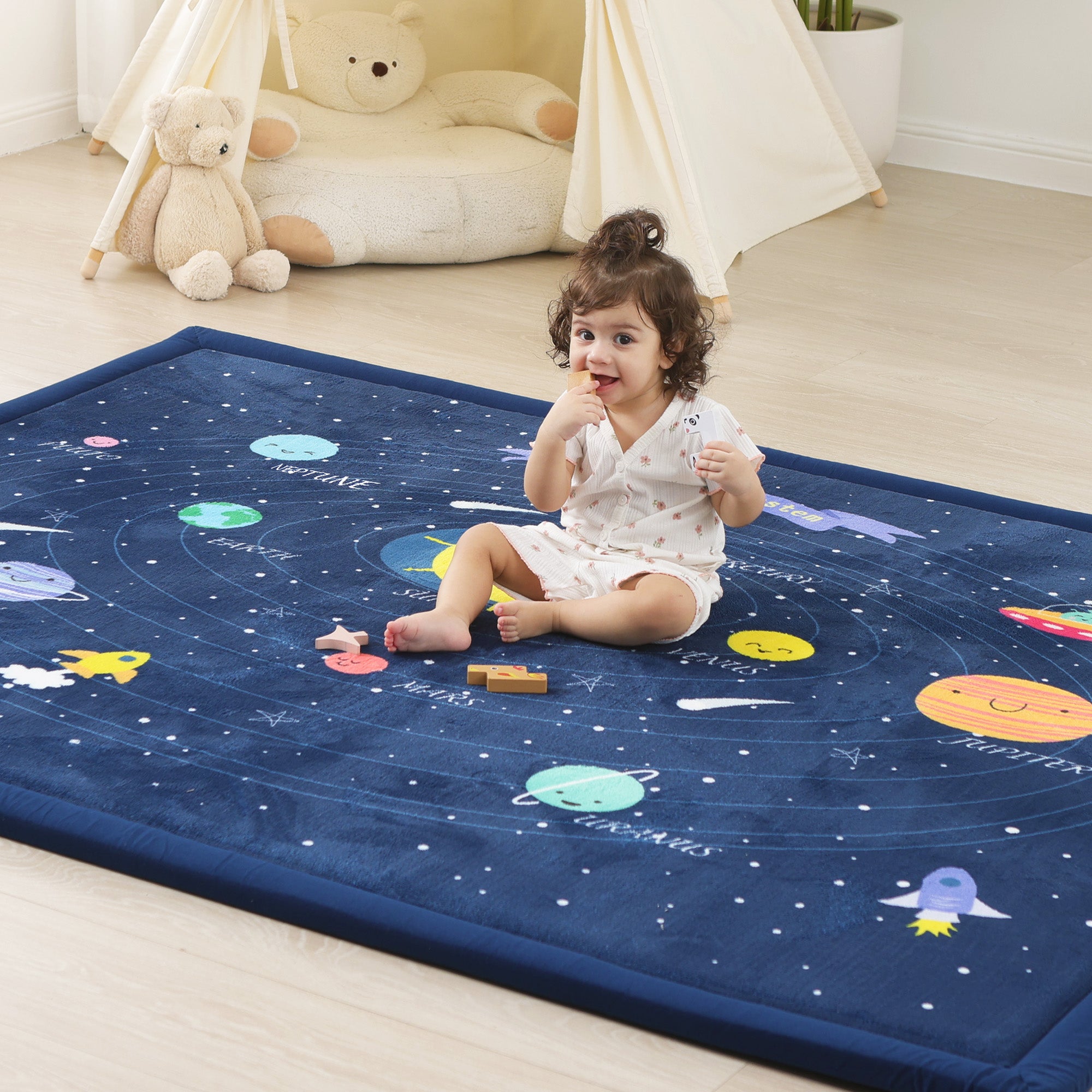 Activity Baby Play Mat 1.3" Thick –  Non-Slip, Splash Resistant