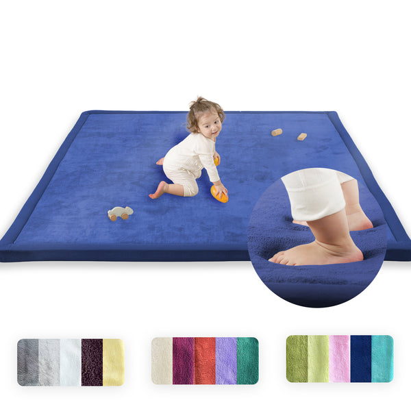 Baby Play Mat for Floor,1.3" Thick Memory foam Tummy Time Mat