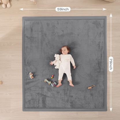 Memory Foam Baby Play Mat 1.3" Thick – Non-Slip, Splash Resistant