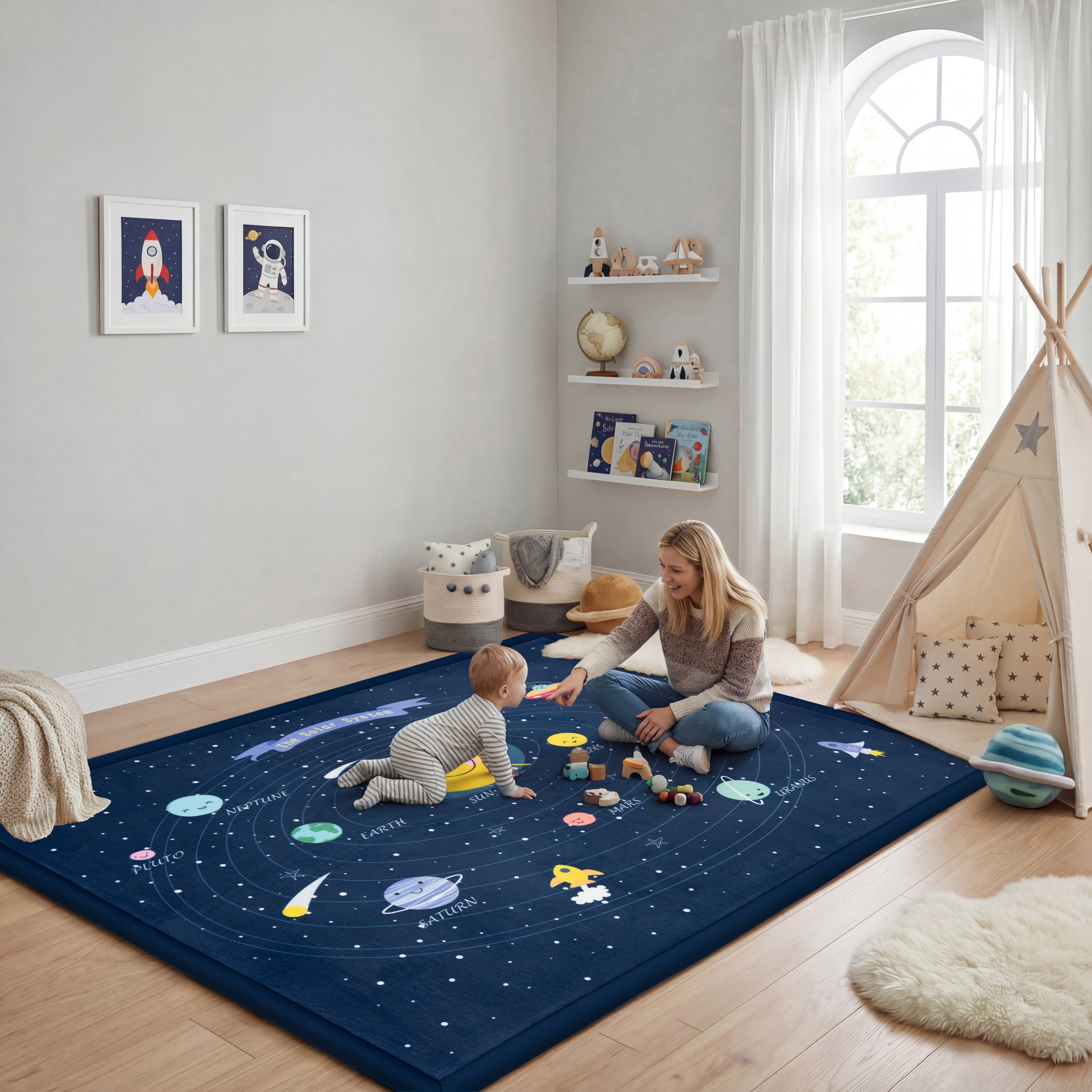 Activity Baby Play Mat 1.3" Thick –  Non-Slip, Splash Resistant