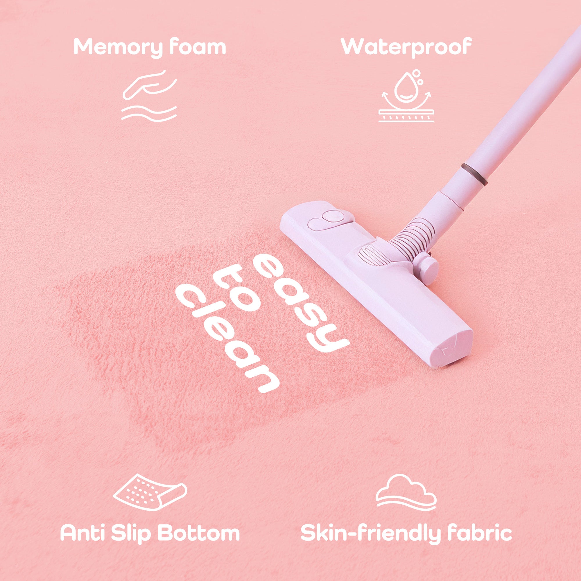 Memory Foam Baby Play Mat 1.3" Thick – Non-Slip, Splash Resistant