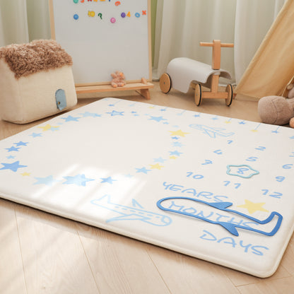Milestone Moments Play Mat – 1.3" Flannel Memory Foam