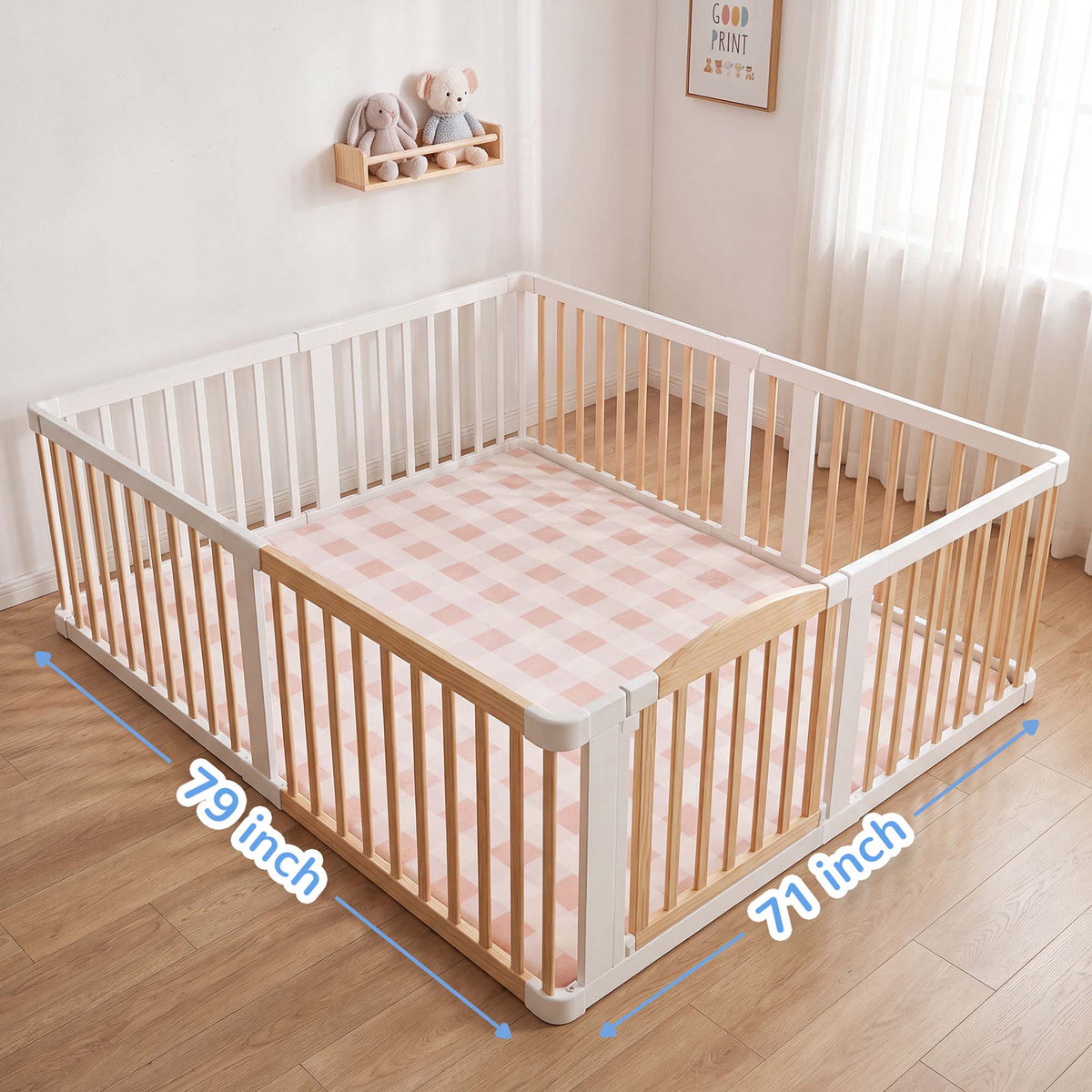 Checkered Flannel Baby Play Mat