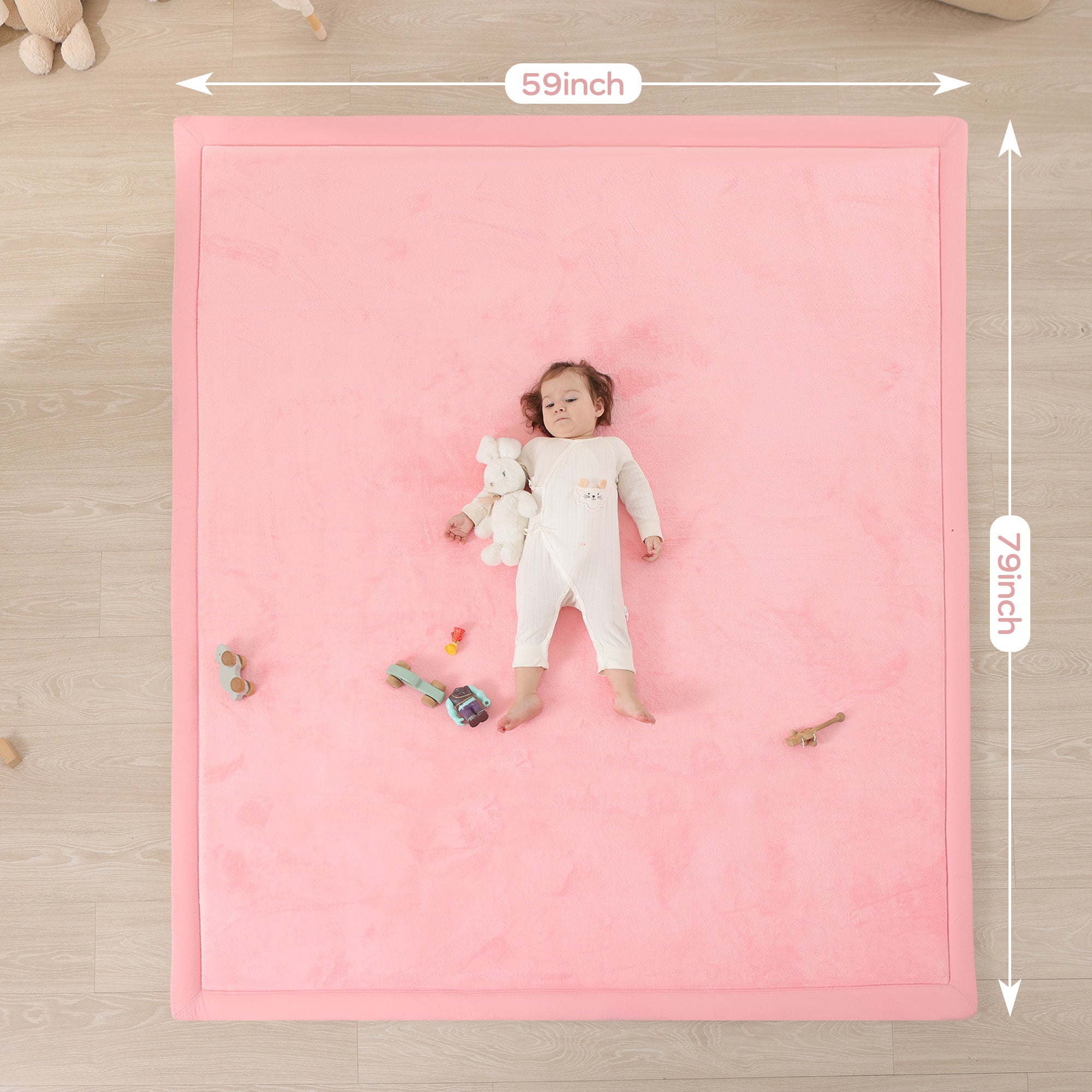 Memory Foam Baby Play Mat 1.3" Thick – Non-Slip, Splash Resistant