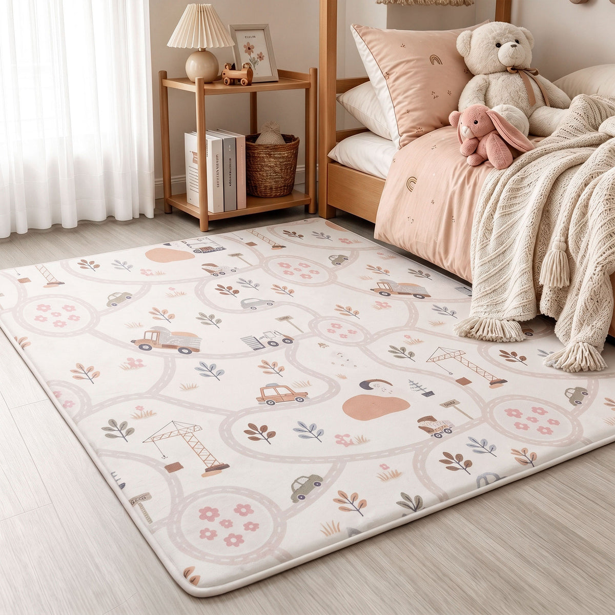 Everyday Explorers Baby Play Mat – Coral Velvet 1.3" Thick Memory Foam