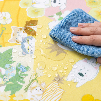 Whimsical Flannel Baby Play Mat 1.5" Thick – Non-Slip, Splash Resistant