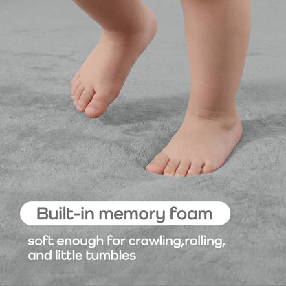 Memory Foam Baby Play Mat 1.3" Thick – Non-Slip, Splash Resistant