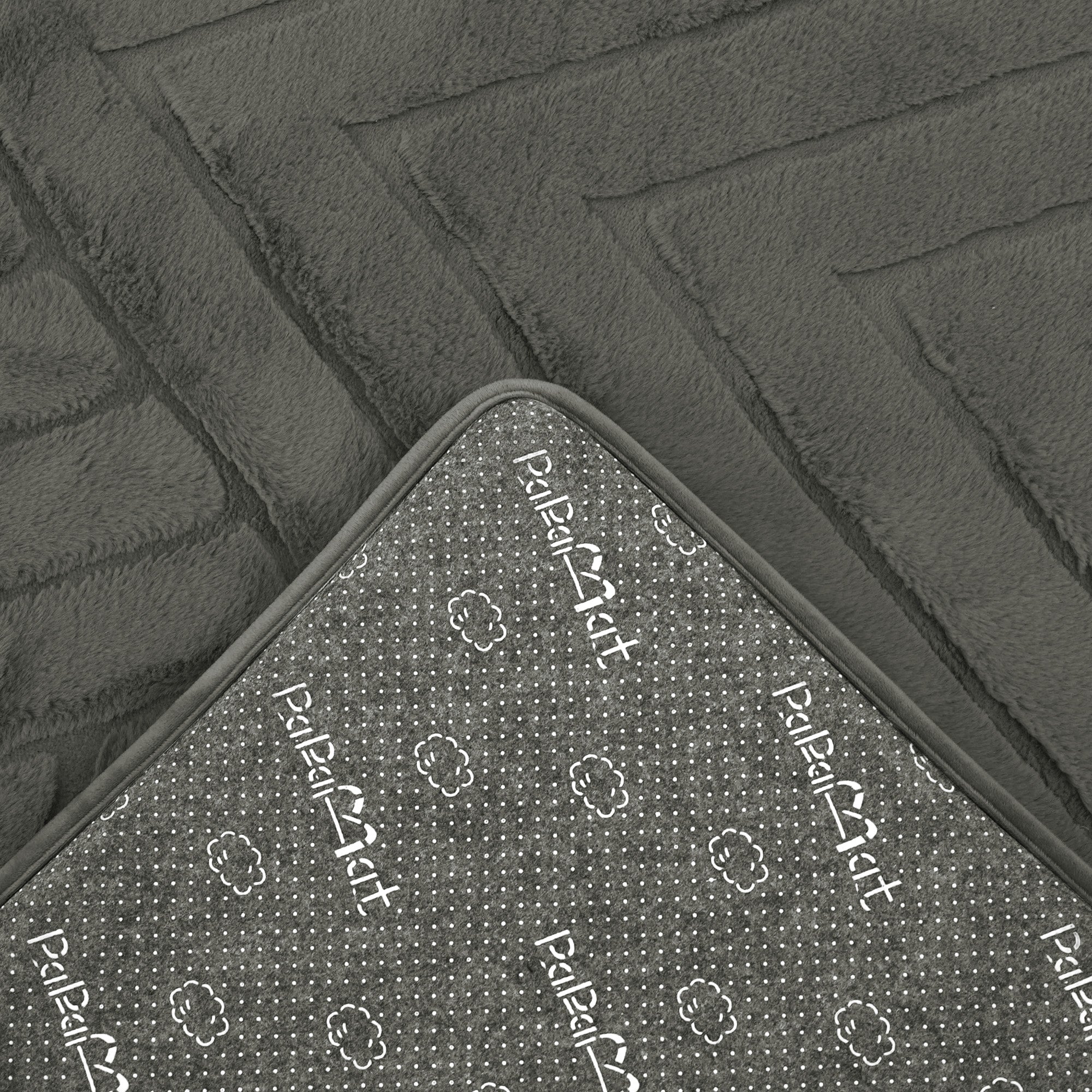 Diamond Weave Faux Fur Jacquard Plush Play Mat
