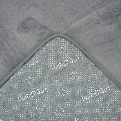 Plush Flannel Narrow-edge Baby Play Mat 1.5" Thick – Non-Slip, Splash Resistant