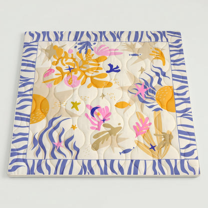 Quilted Comfort Baby Play Mat 1.5" Thick – Removable Cover, Non-Slip