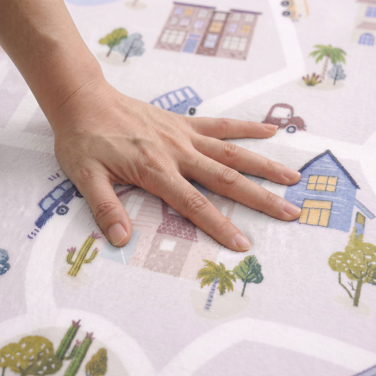 Everyday Explorers Baby Play Mat – Coral Velvet 1.3" Thick Memory Foam
