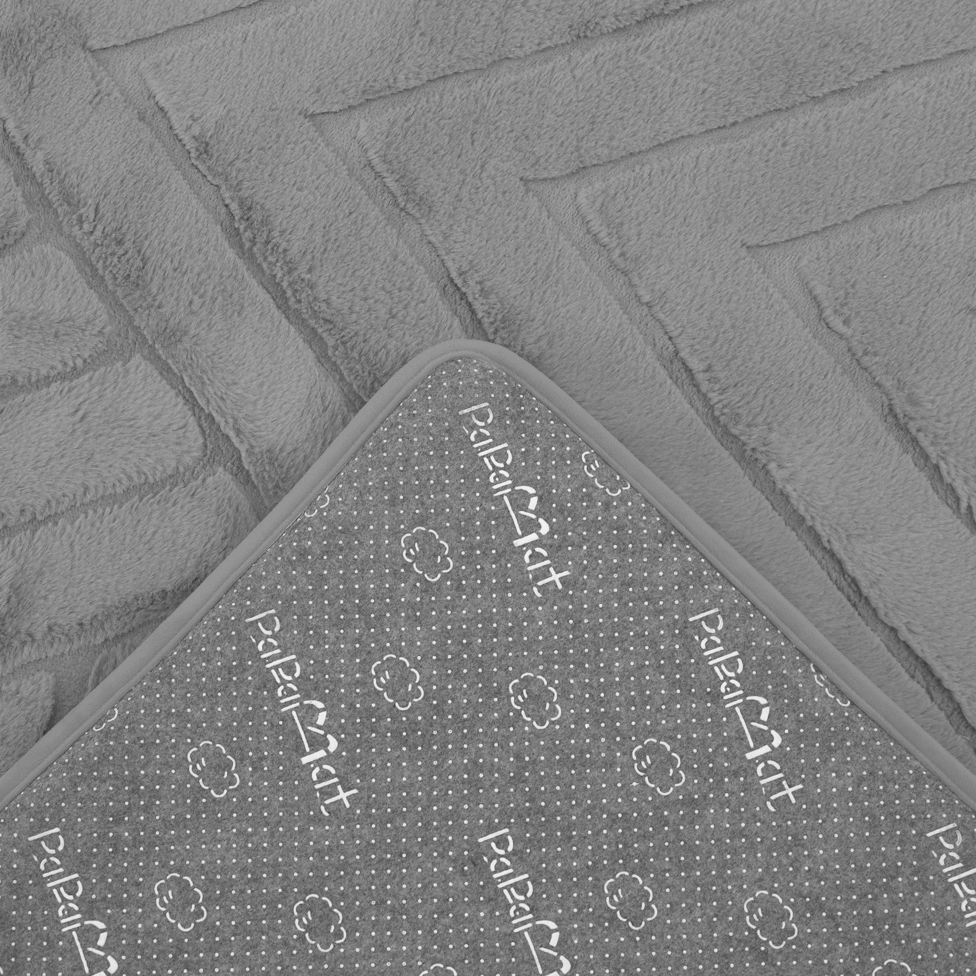 Diamond Weave Faux Fur Jacquard Plush Play Mat