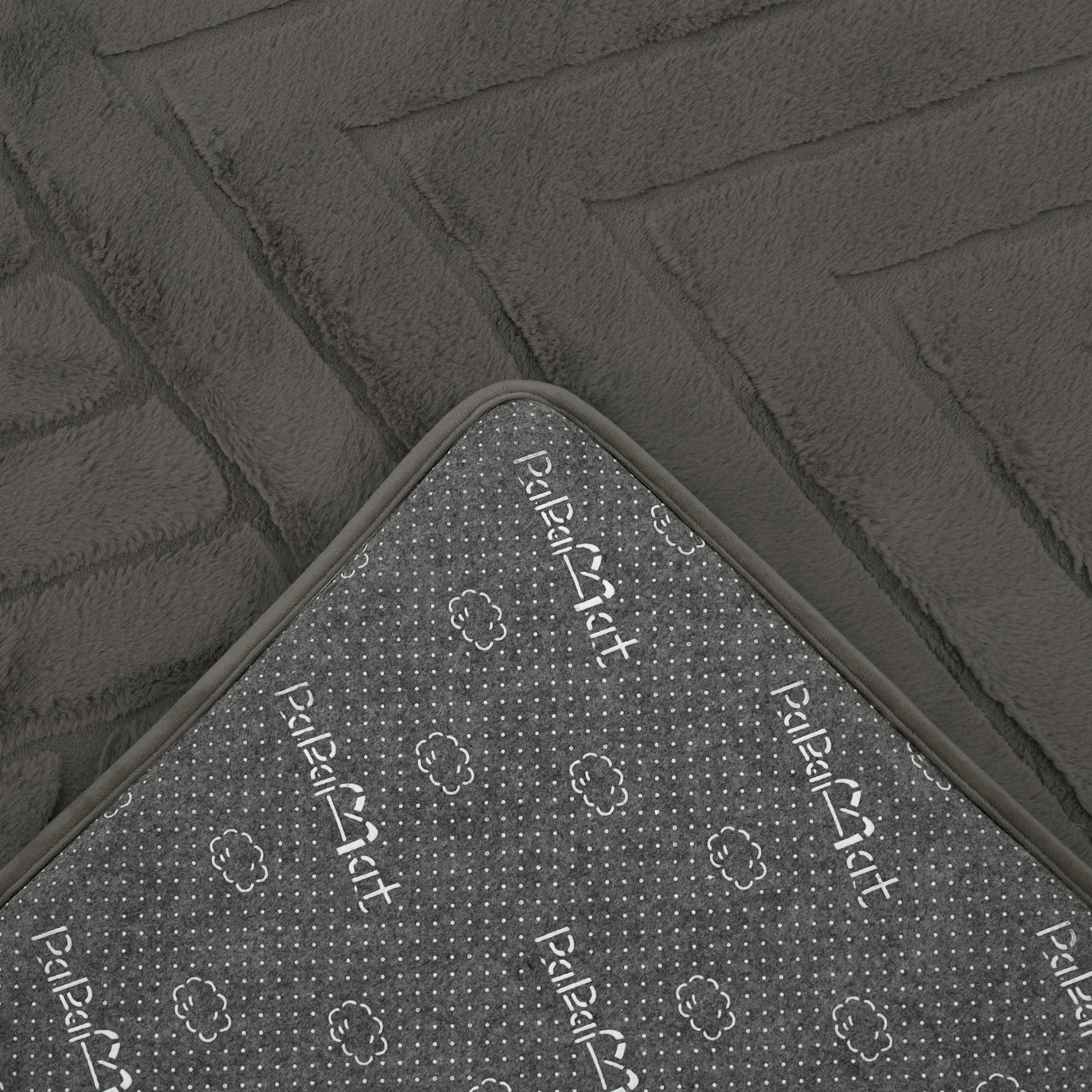 Diamond Weave Faux Fur Jacquard Plush Play Mat