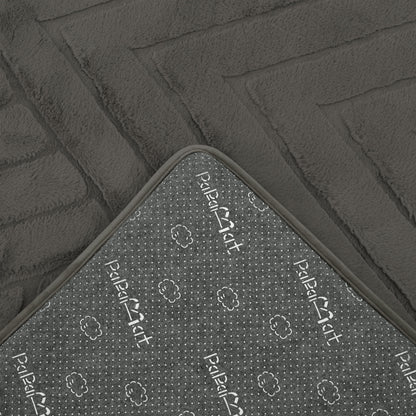 Diamond Weave Faux Fur Jacquard Plush Play Mat