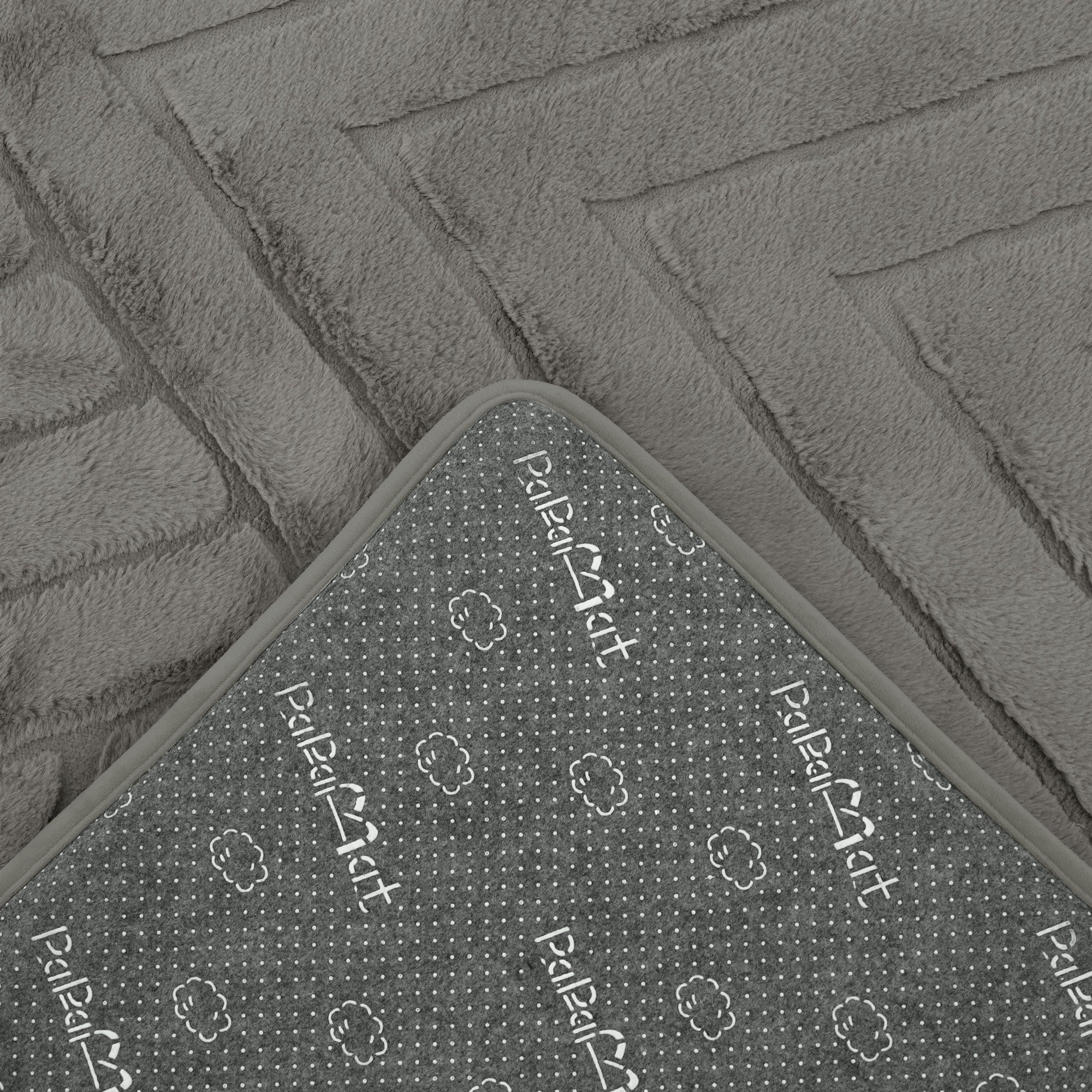 Diamond Weave Faux Fur Jacquard Plush Play Mat