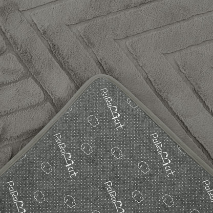 Diamond Weave Faux Fur Jacquard Plush Play Mat