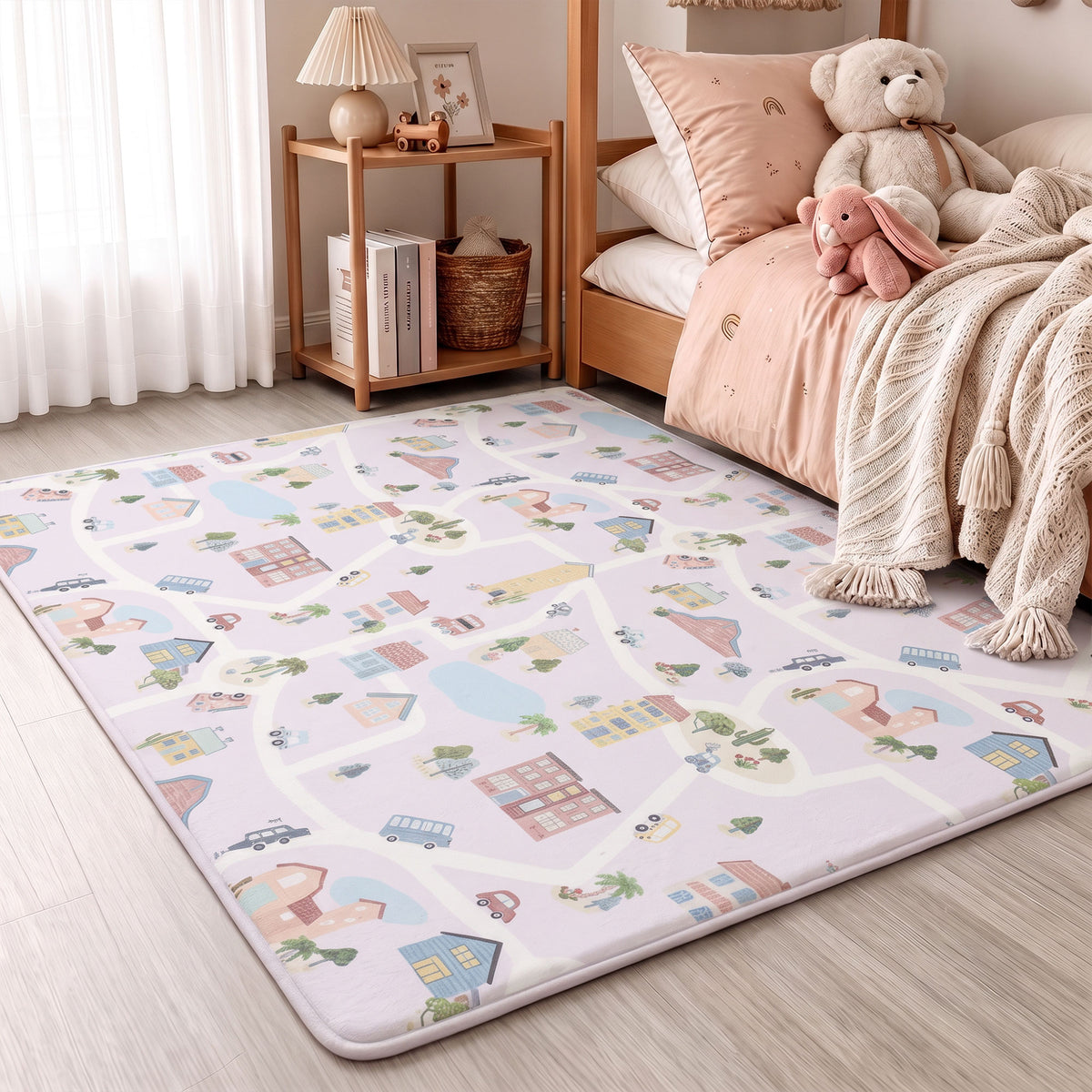 Everyday Explorers Baby Play Mat – Coral Velvet 1.3" Thick Memory Foam