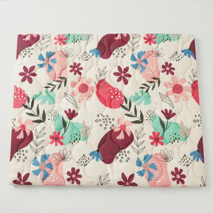 Quilted Comfort Baby Play Mat 1.5" Thick – Removable Cover, Non-Slip