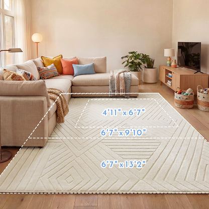 Diamond Weave Faux Fur Jacquard Plush Play Mat
