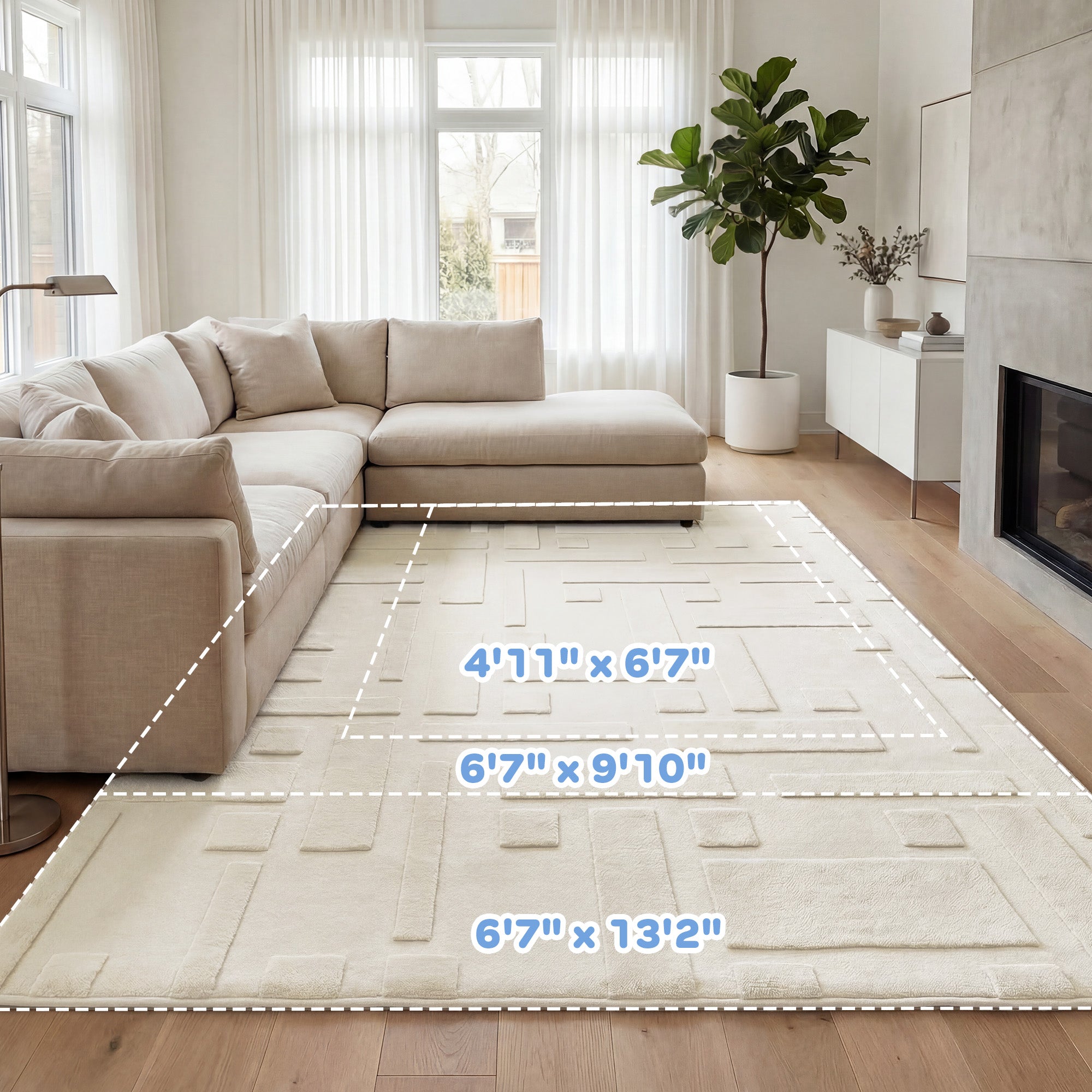 Classic Grid Faux Fur Jacquard Plush Play Mat