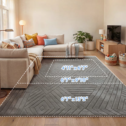 Diamond Weave Faux Fur Jacquard Plush Play Mat
