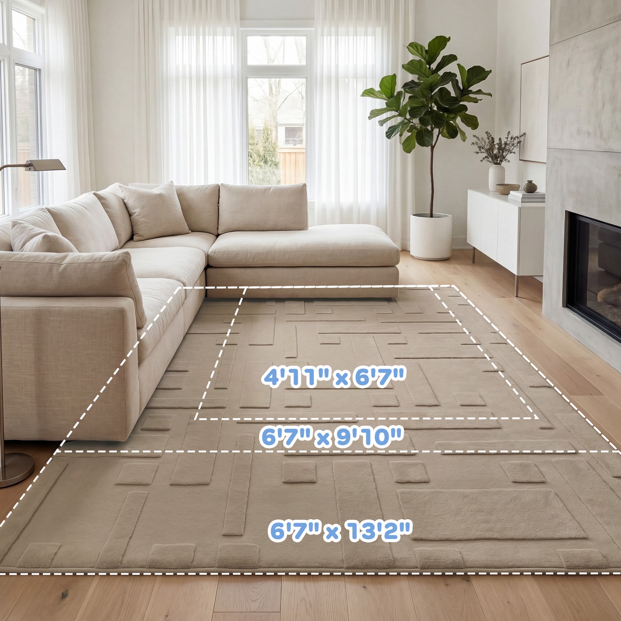 Classic Grid Faux Fur Jacquard Plush Play Mat
