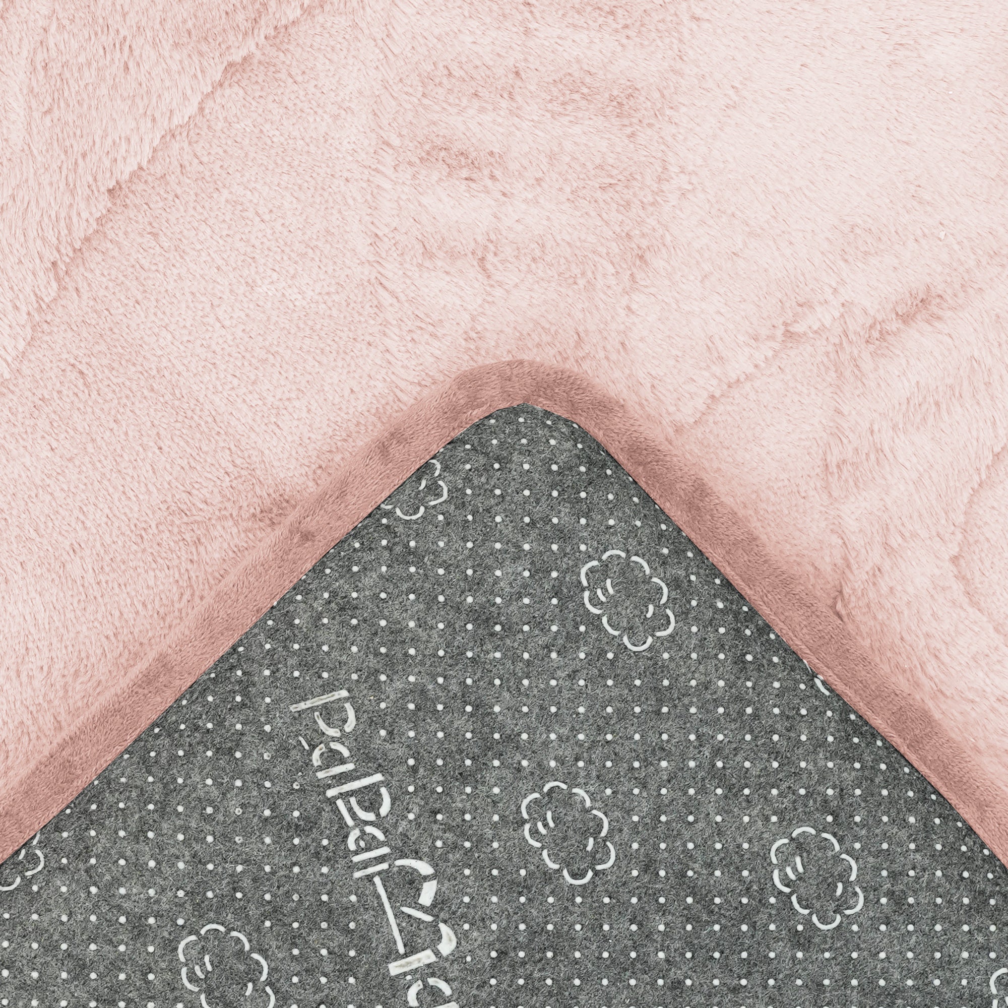 Rose Garden Faux Fur Jacquard Plush Play Mat