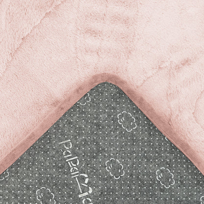 Rose Garden Faux Fur Jacquard Plush Play Mat
