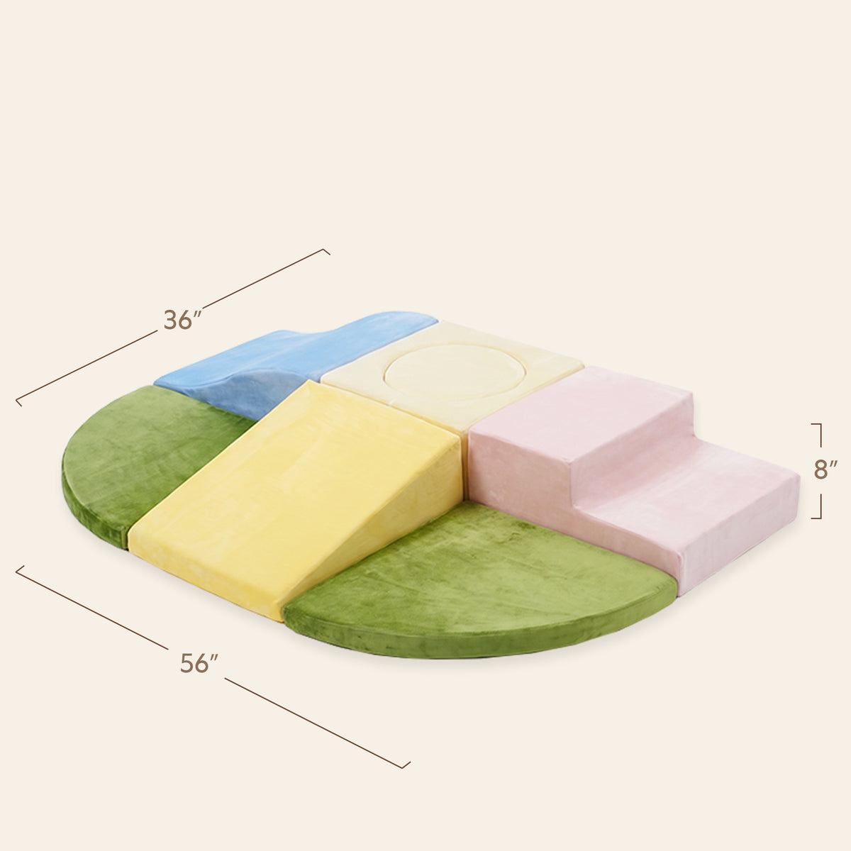 Soft Foam Climbing Blocks Set