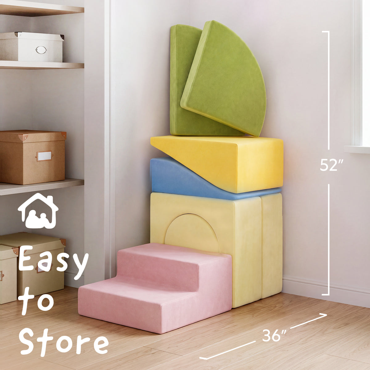 Soft Foam Climbing Blocks Set