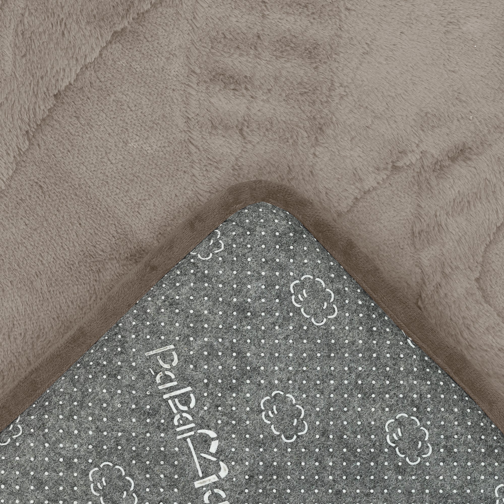 Rose Garden Faux Fur Jacquard Plush Play Mat