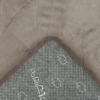 Rose Garden Faux Fur Jacquard Plush Play Mat