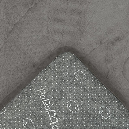 Rose Garden Faux Fur Jacquard Plush Play Mat
