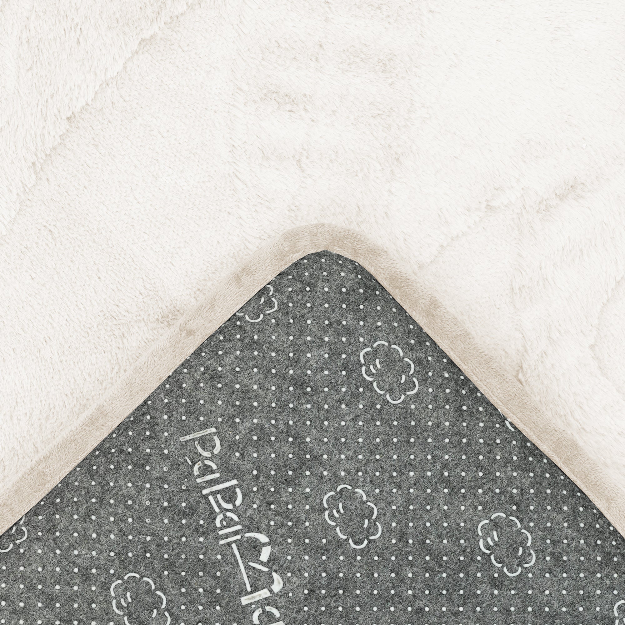 Rose Garden Faux Fur Jacquard Plush Play Mat